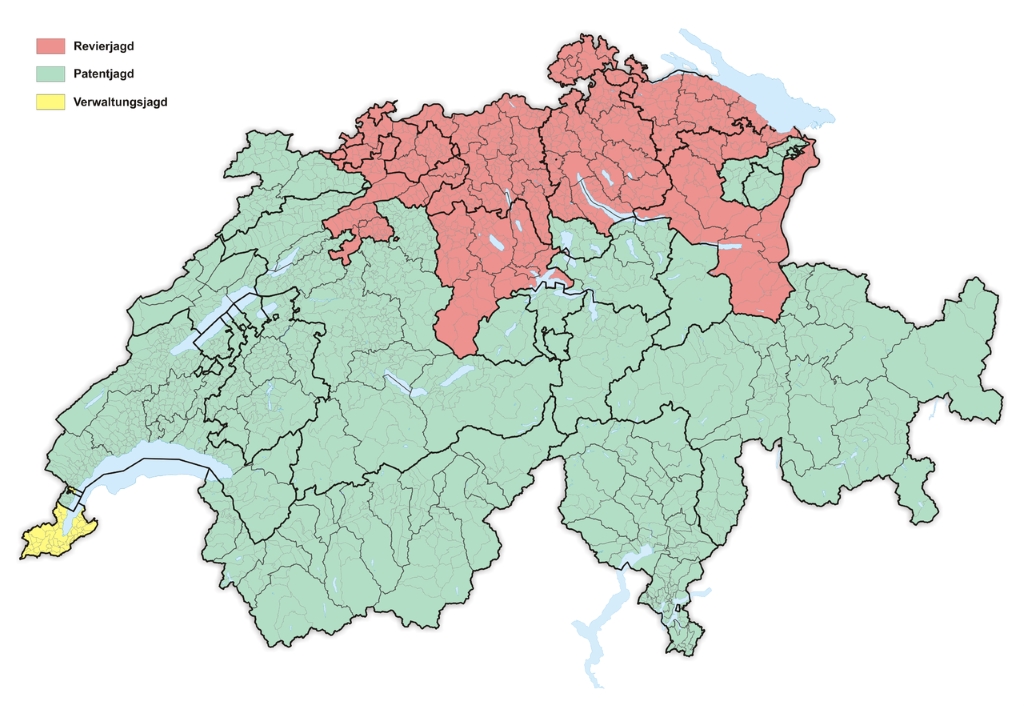 Jagdsysteme in den Schweizer Kantonen